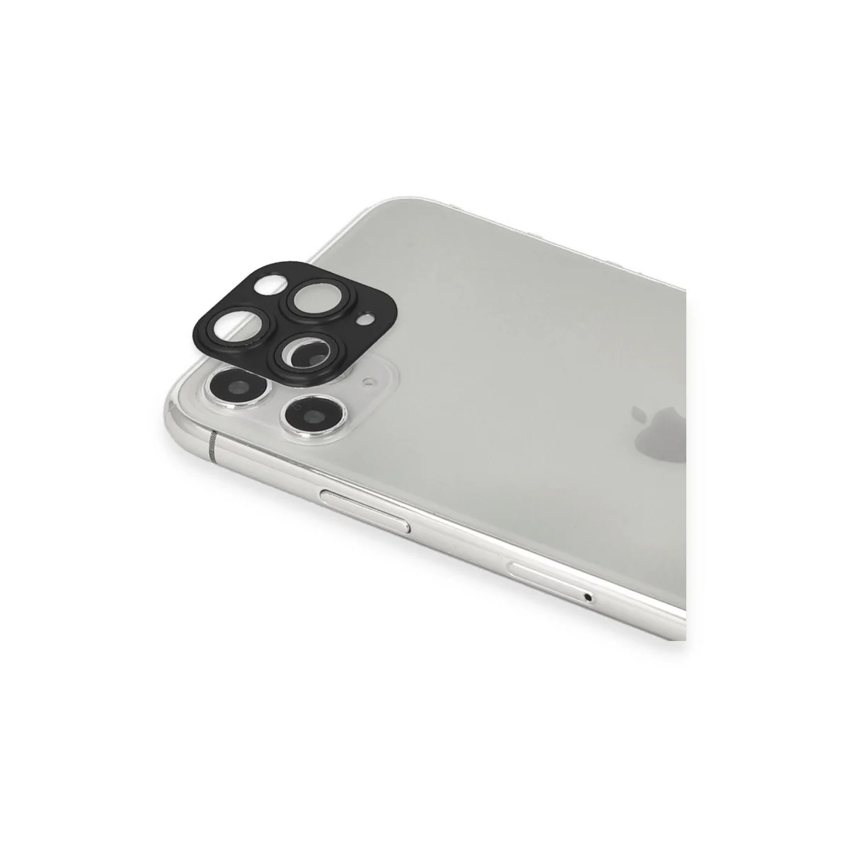 iPhone 11 Pro Max Pers Alüminyum Kamera Lens - Siyah