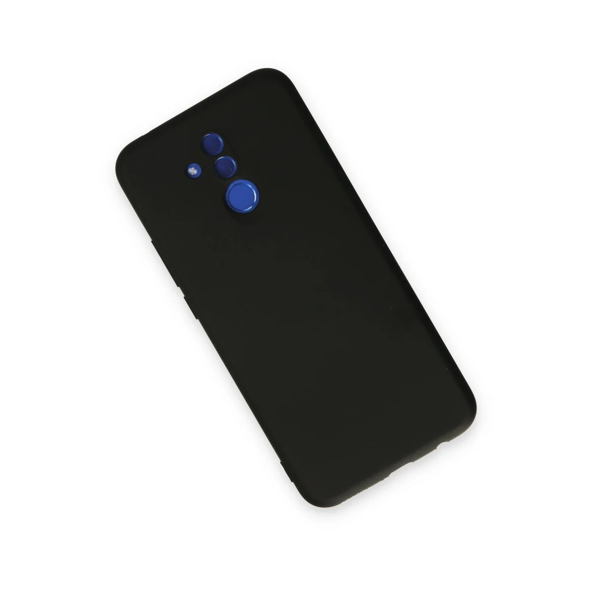 Mate 20 Lite Kılıf Nano içi Kadife Silikon - Siyah
