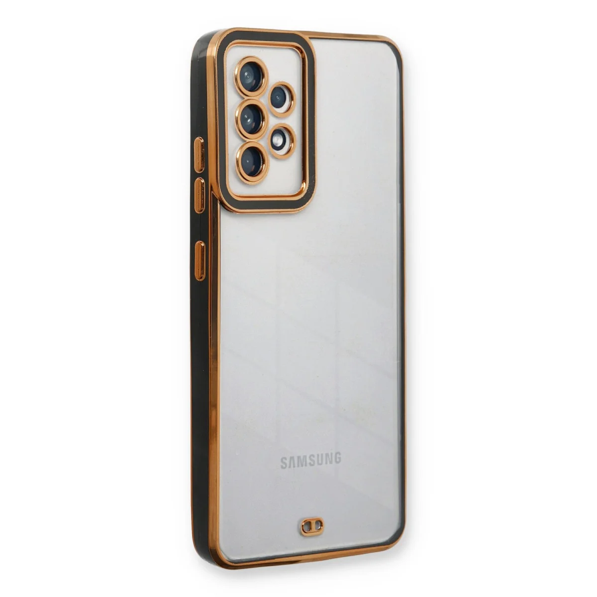 Galaxy A33 5G Kılıf Liva Lens Silikon - Siyah