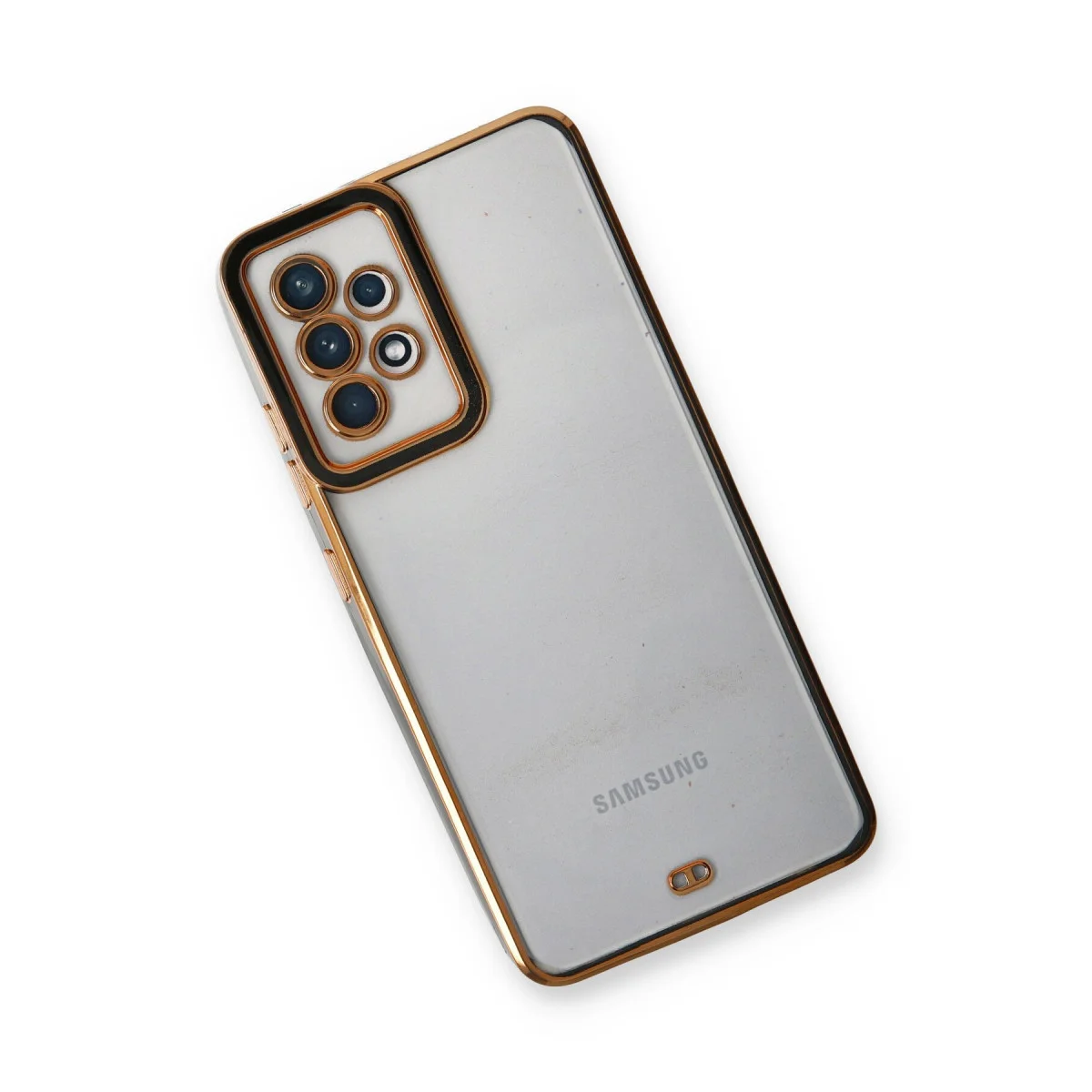 Galaxy A53 5G Kılıf Liva Lens Silikon - Siyah
