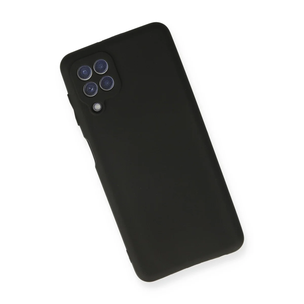 Galaxy A22 Kılıf First Silikon - Siyah