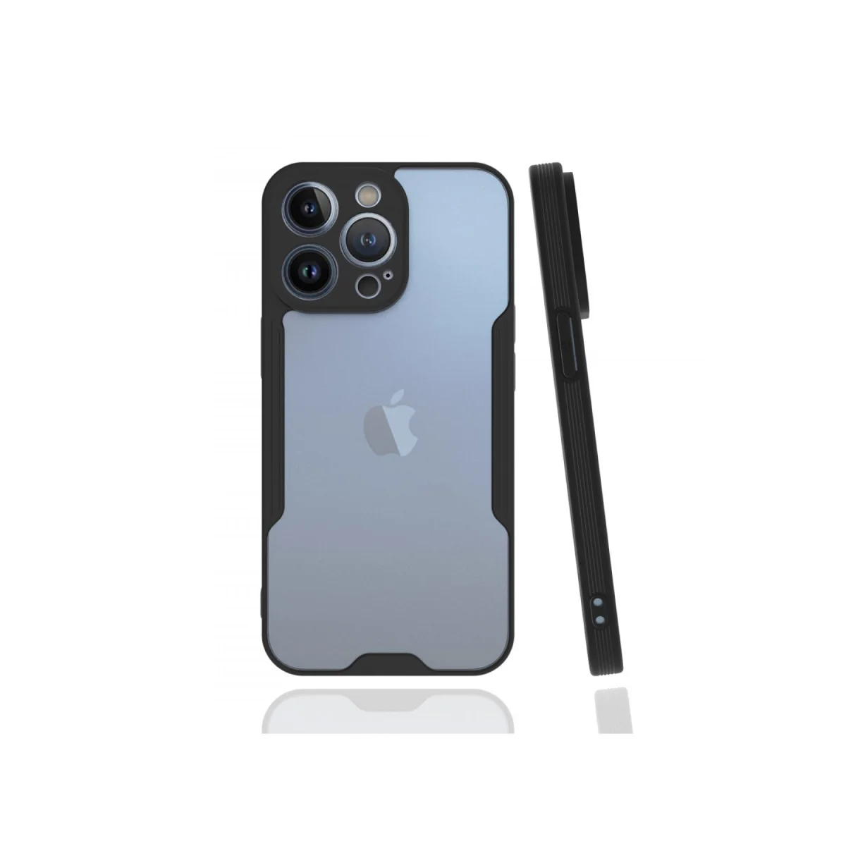 iPhone 13 Pro Kılıf Platin Silikon - Siyah