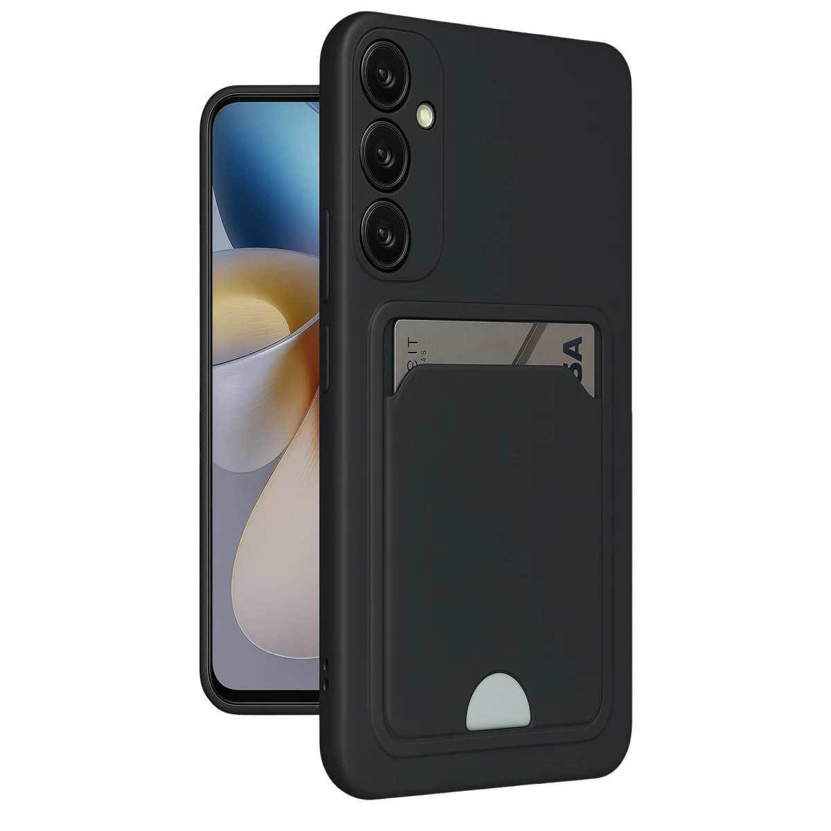 Galaxy A26 Kılıf Kelvin Kartvizitli Silikon - Siyah