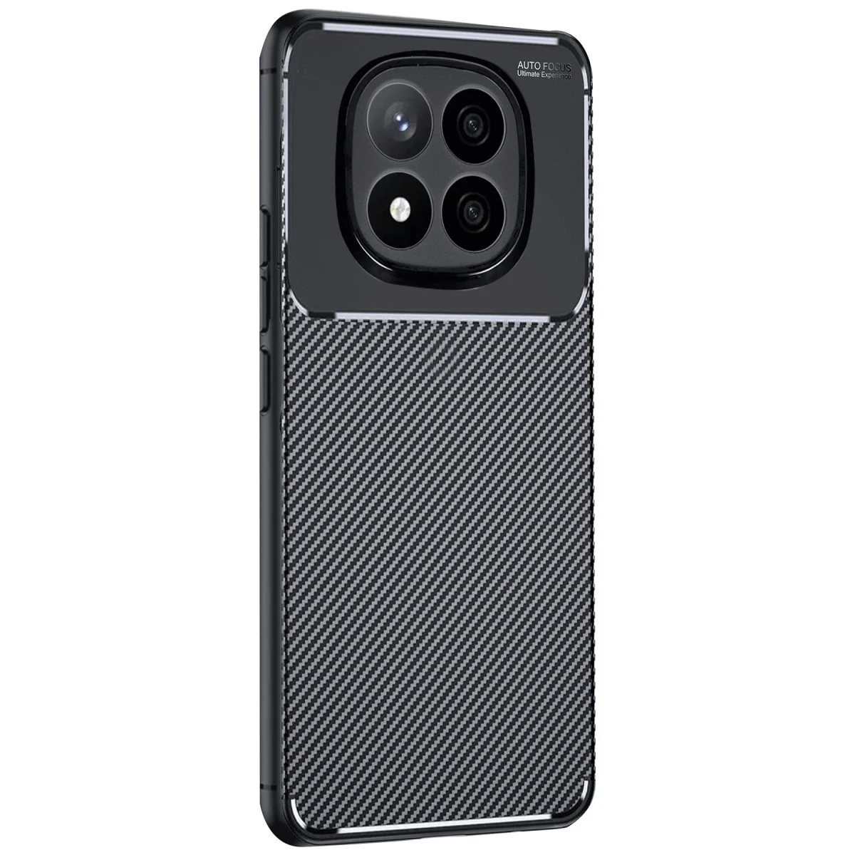 Redmi Note 14 Pro 5G Kılıf Auto Focus Karbon Kapak - Siyah