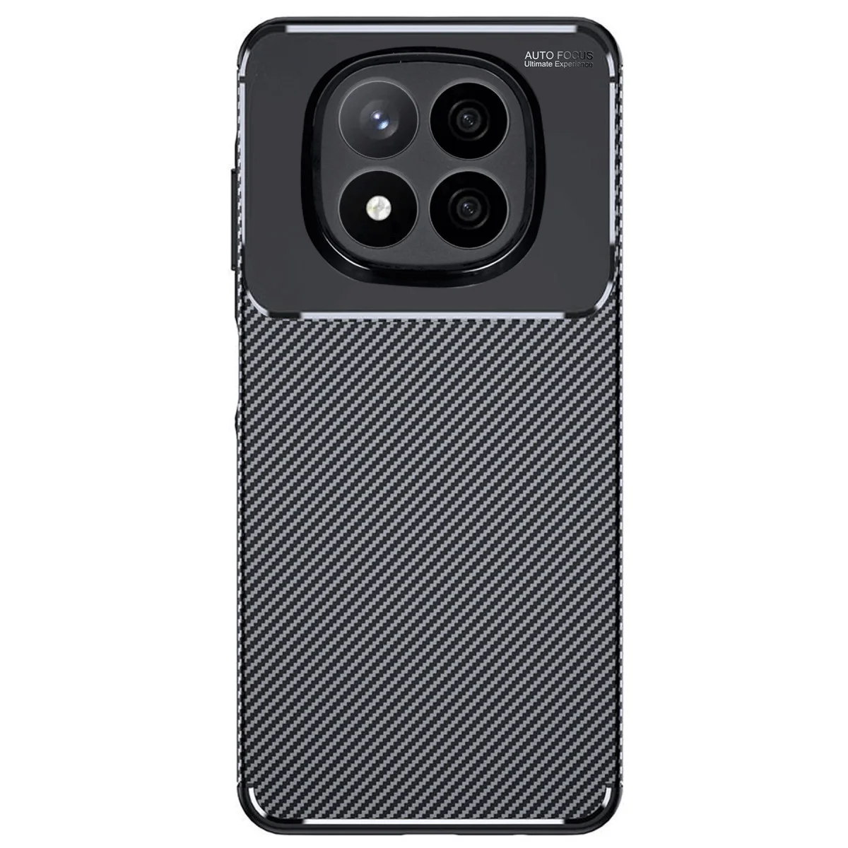 Redmi Note 14 Pro Plus Kılıf Auto Focus Karbon Kapak - Siyah