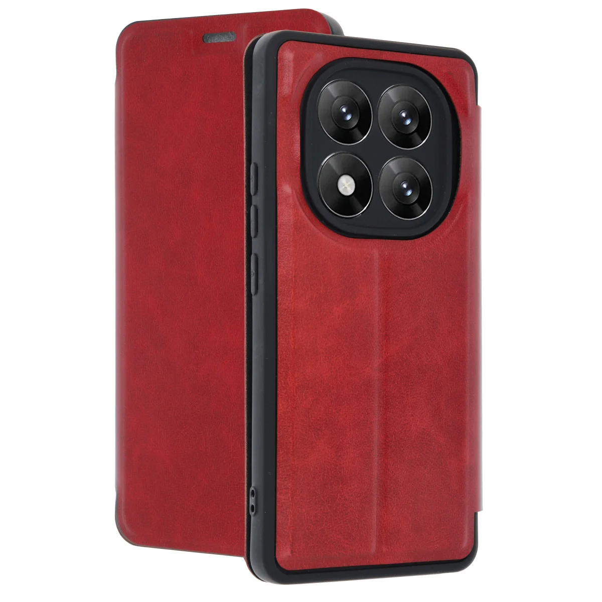 Redmi Note 14 Pro 5G Kılıf Flip Cover - Kırmızı