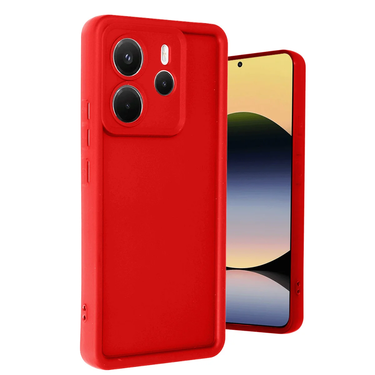 Redmi Note 14 4G Kılıf Viera Silikon - Kırmızı