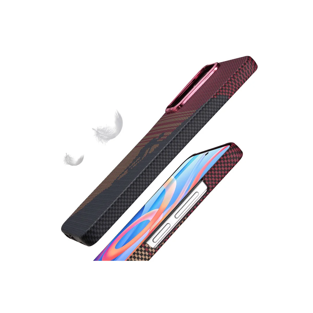 Redmi Note 12 Pro 4G Vega Magsafe Kapak - Kırmızı