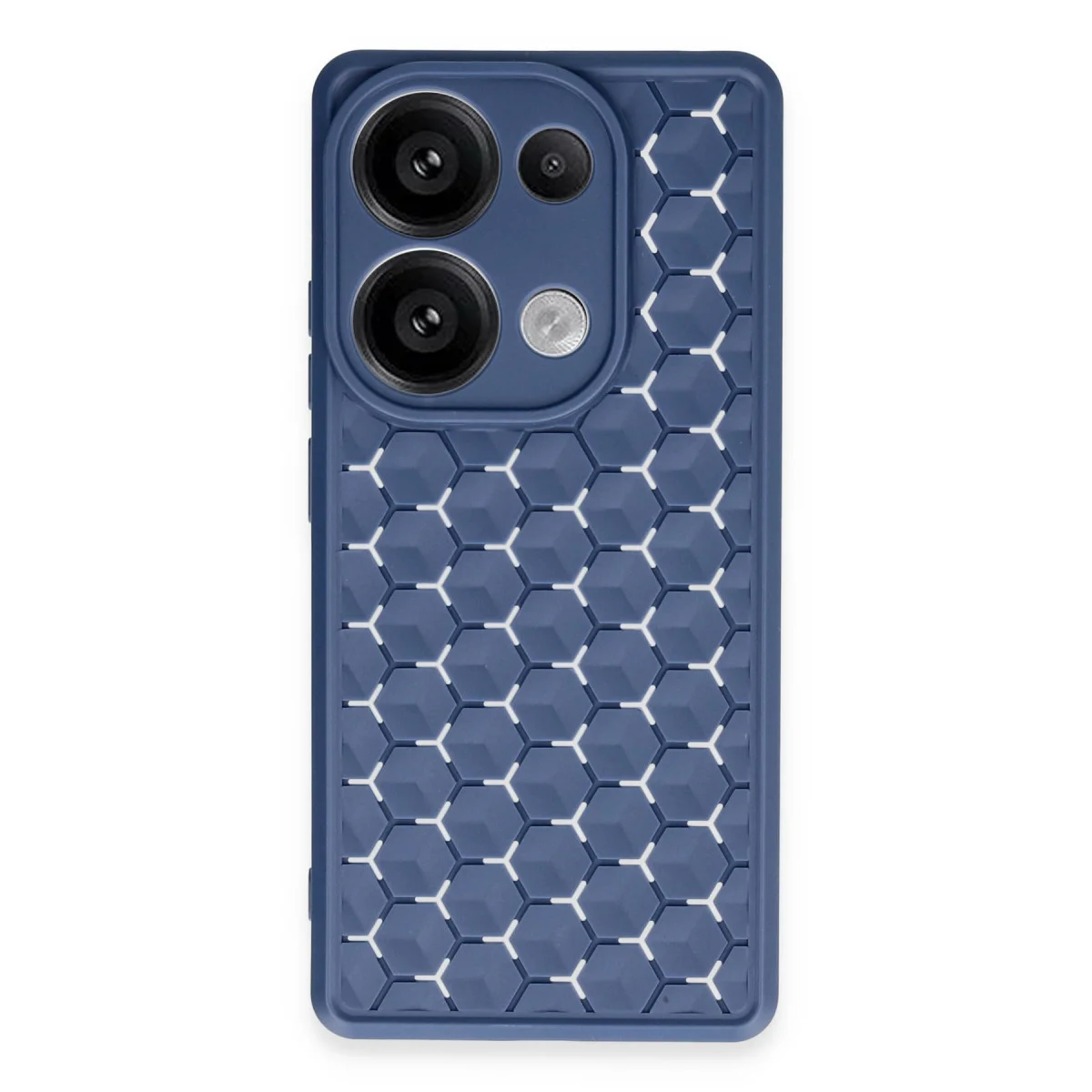 Redmi Note 13 Pro 4G Kılıf Petek Silikon Kapak - Lacivert