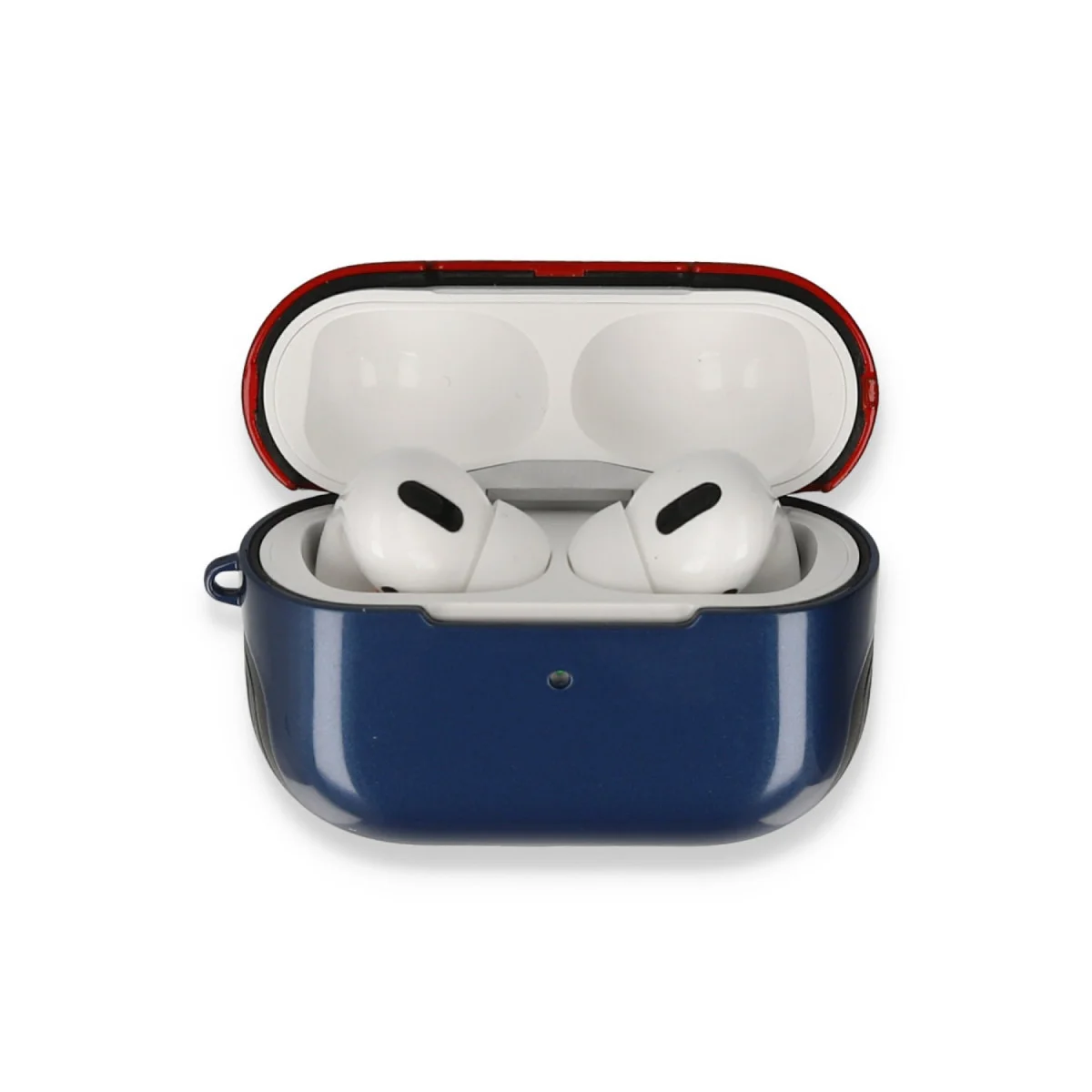 Airpods Pro (1.nesil) 3in1 Kılıf - Lacivert-Kırmızı