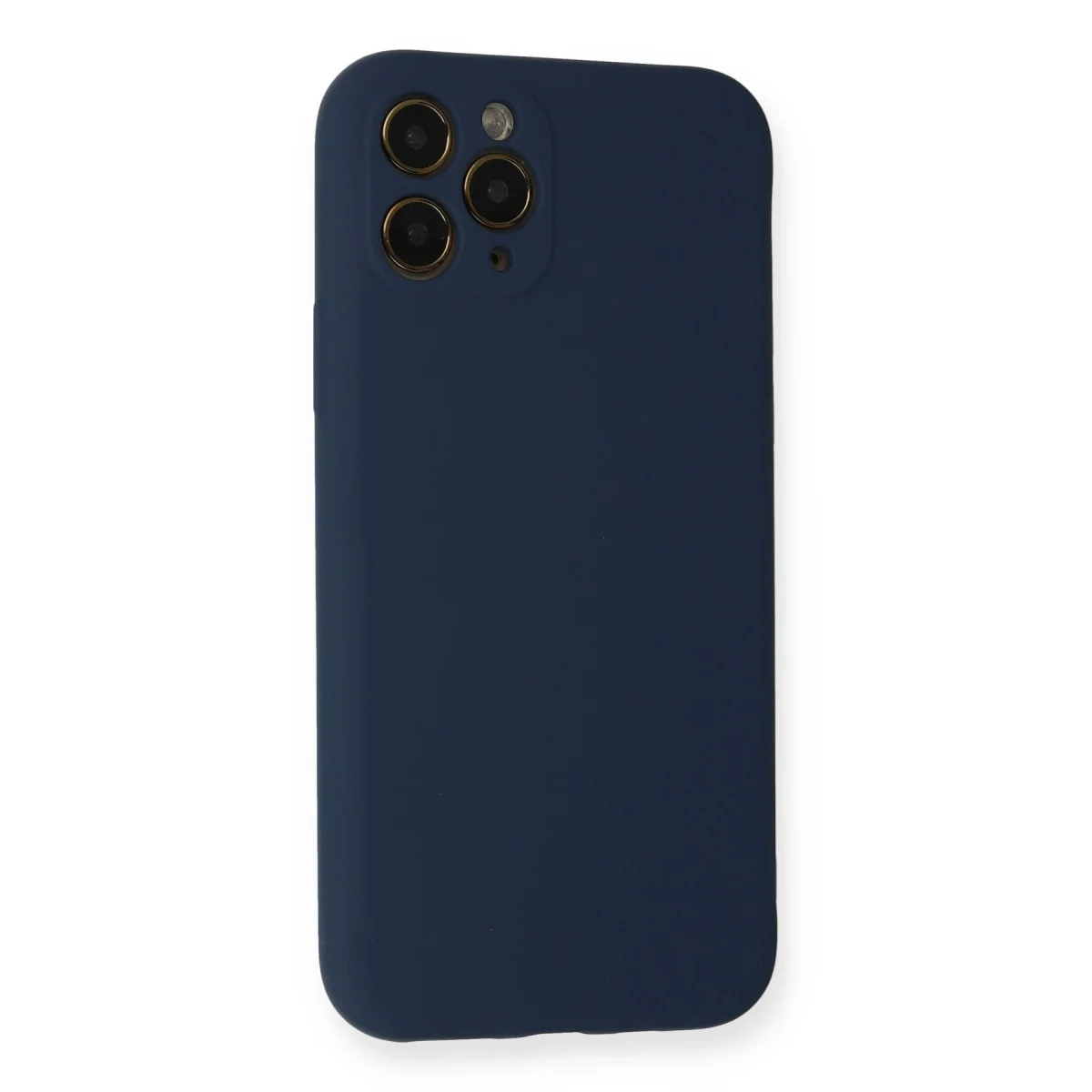 iPhone 11 Pro Kılıf Nano içi Kadife Silikon - Lacivert