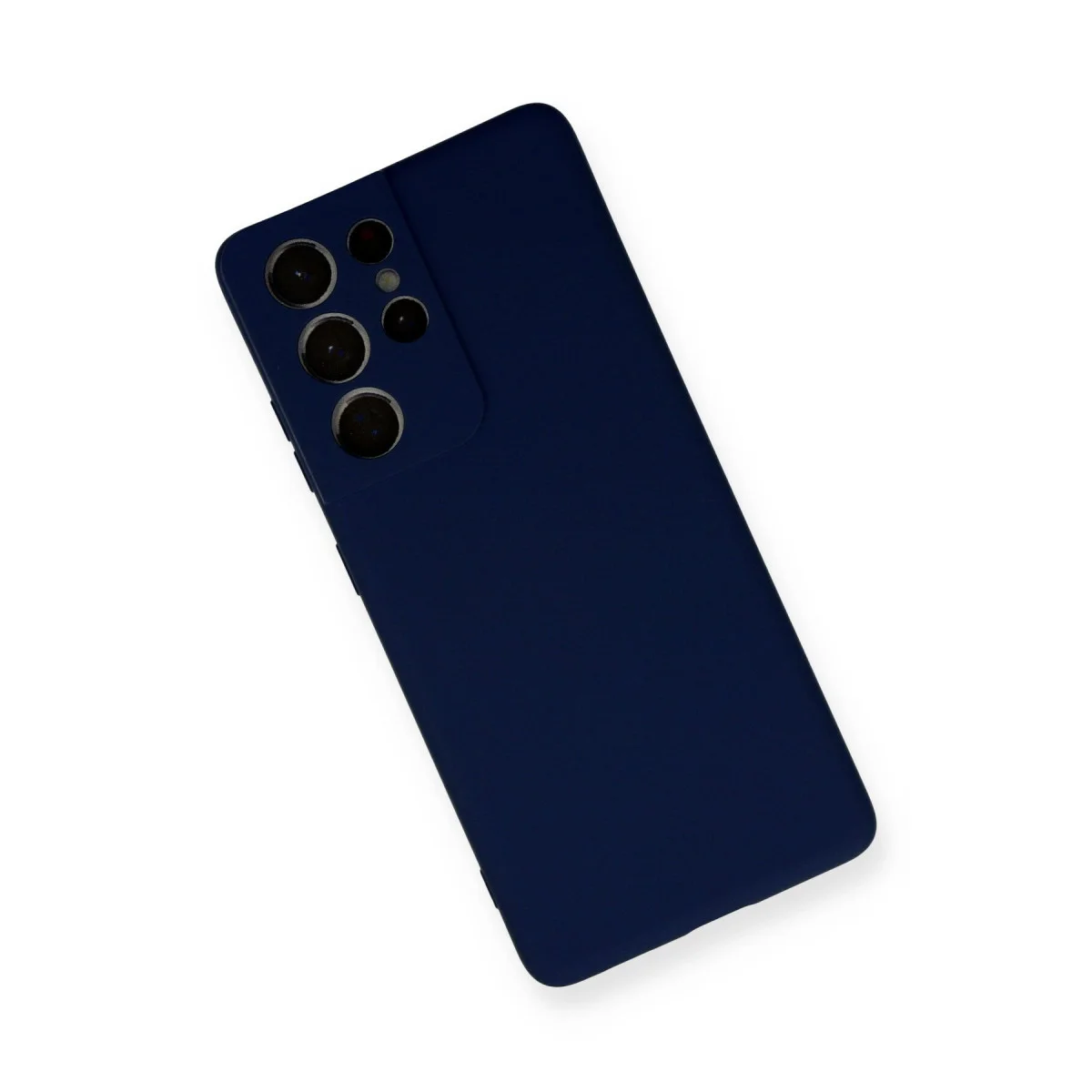 Galaxy S21 Ultra Kılıf Nano içi Kadife Silikon - Lacivert