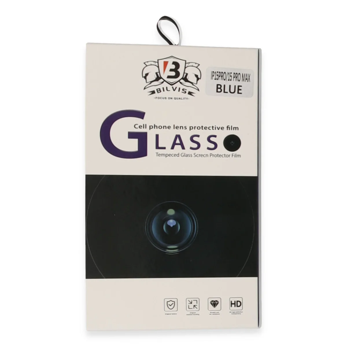 iPhone 15 Pro Max Bilvis Titan Kamera Lens - Lacivert