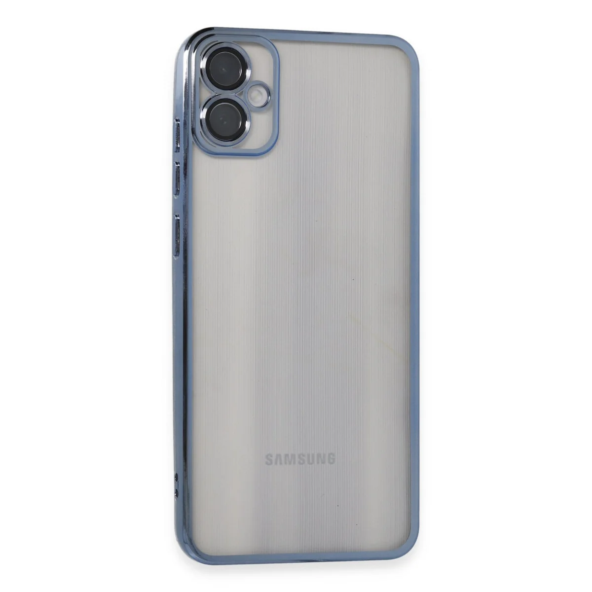 Galaxy A05 Kılıf Razer Lensli Silikon - Lacivert