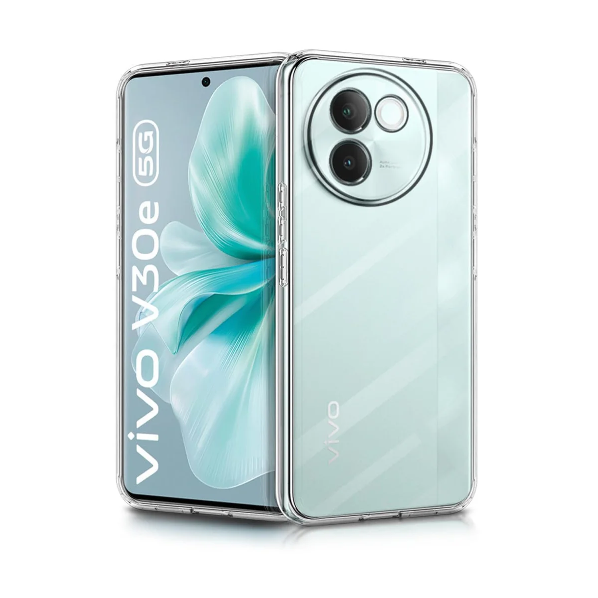 V30e Kılıf Lüx Şeffaf Silikon