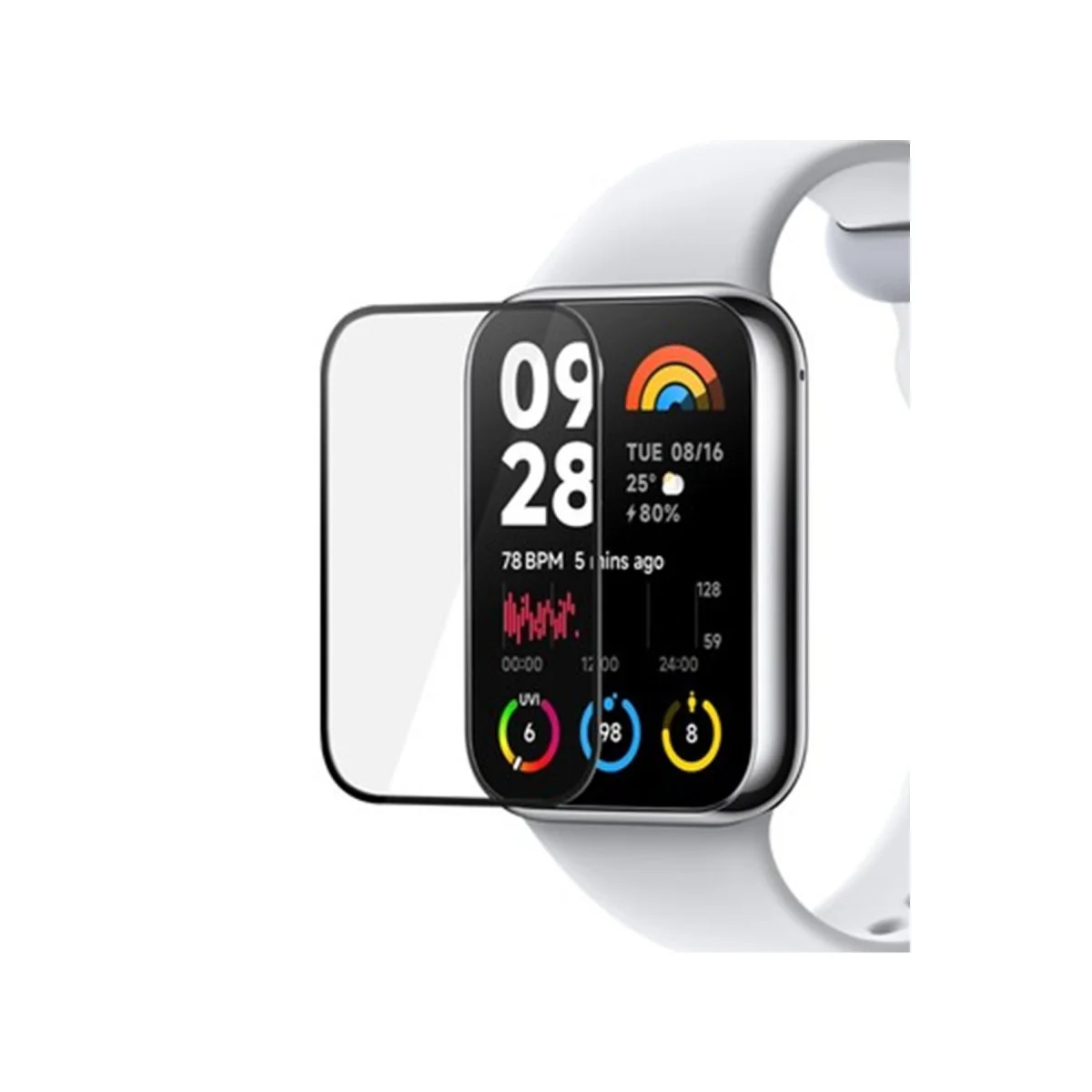Smart Band 8 Pro Polymer Nano Ekran Koruyucu - Şeffaf