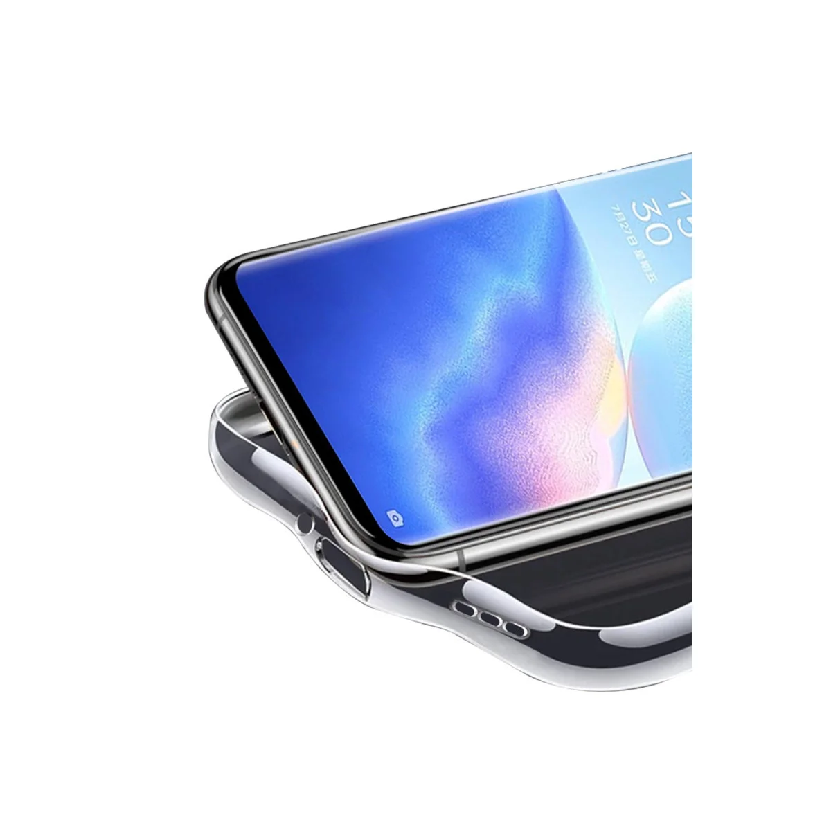 Reno 5 Pro Kılıf Lüx Şeffaf Silikon
