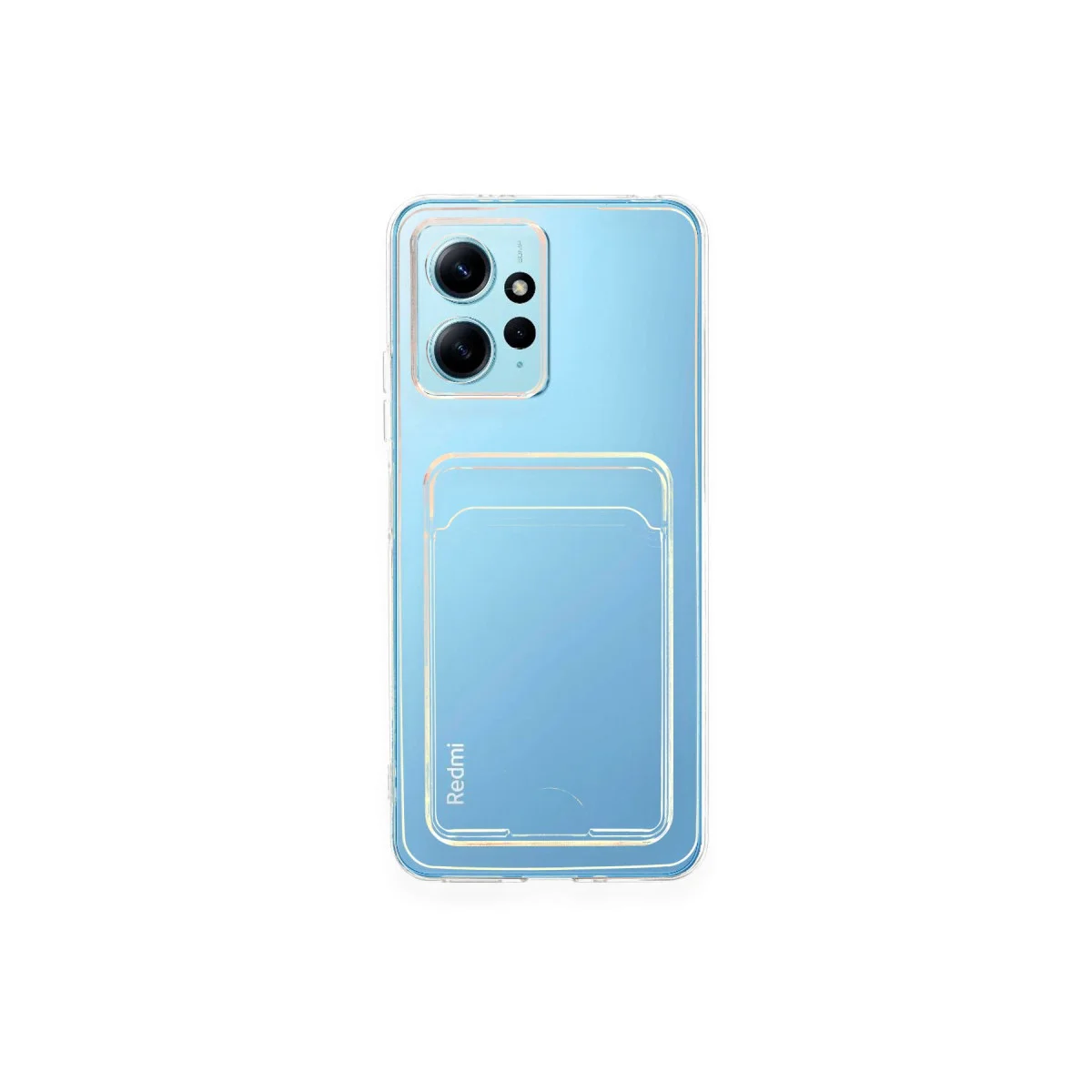 Redmi Note 12 4G Kılıf Kart Şeffaf Silikon - Şeffaf