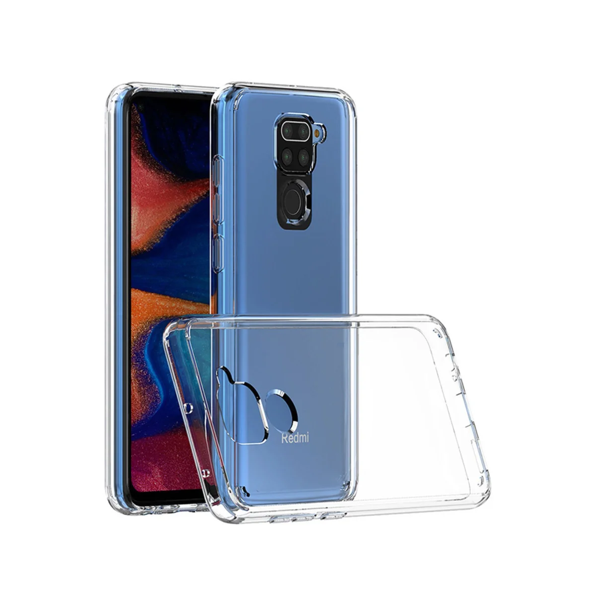 Redmi Note 9 Kılıf Lüx Şeffaf Silikon - Şeffaf