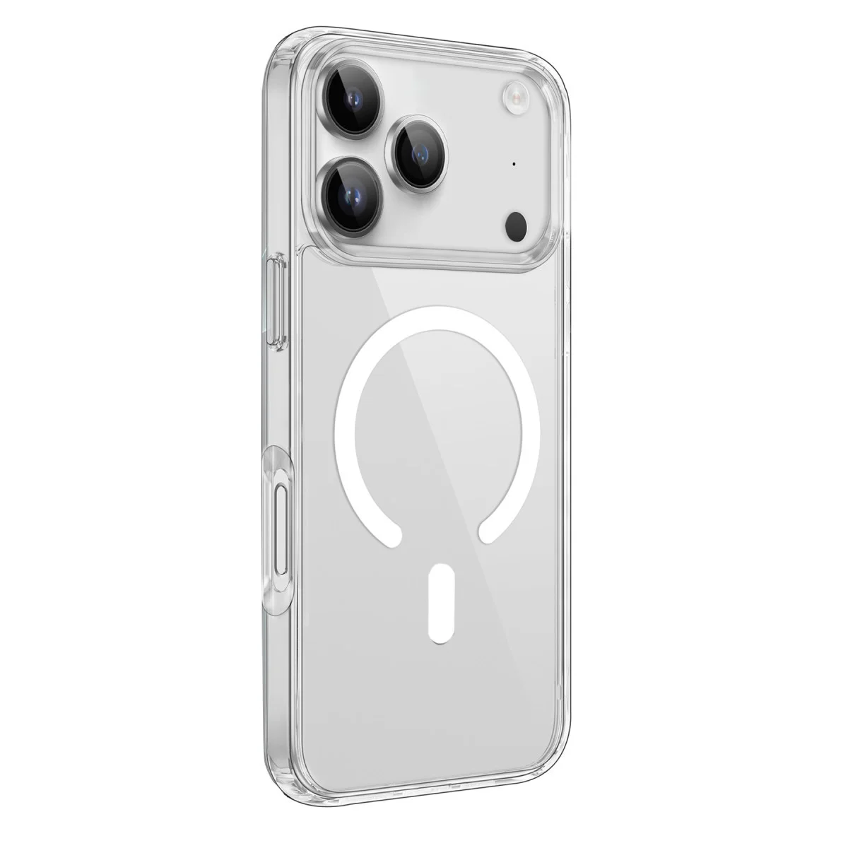 iPhone 17 Pro Max Kılıf Pc Real Magsafe Kapak - Şeffaf