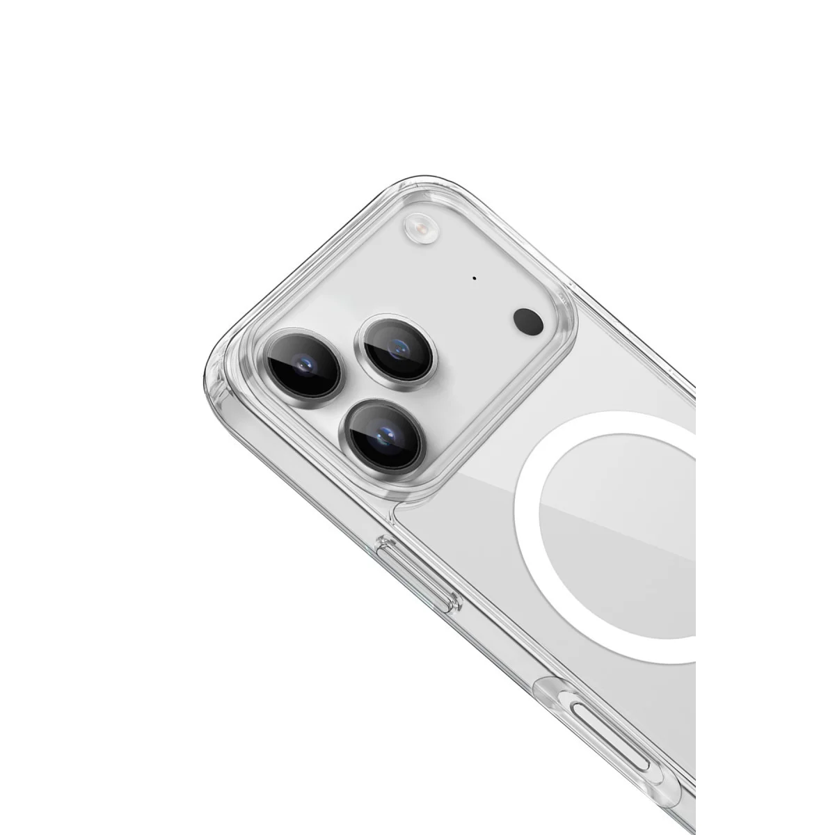iPhone 17 Pro Max Kılıf Pc Real Magsafe Kapak - Şeffaf