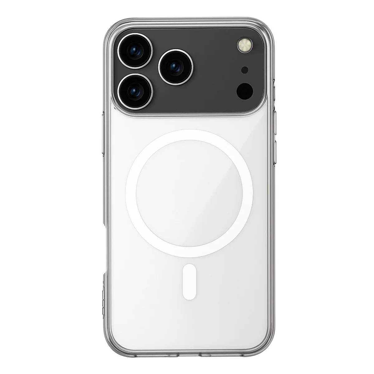 iPhone 17 Pro Max Kılıf Magneticsafe Şeffaf Silikon - Şeffaf