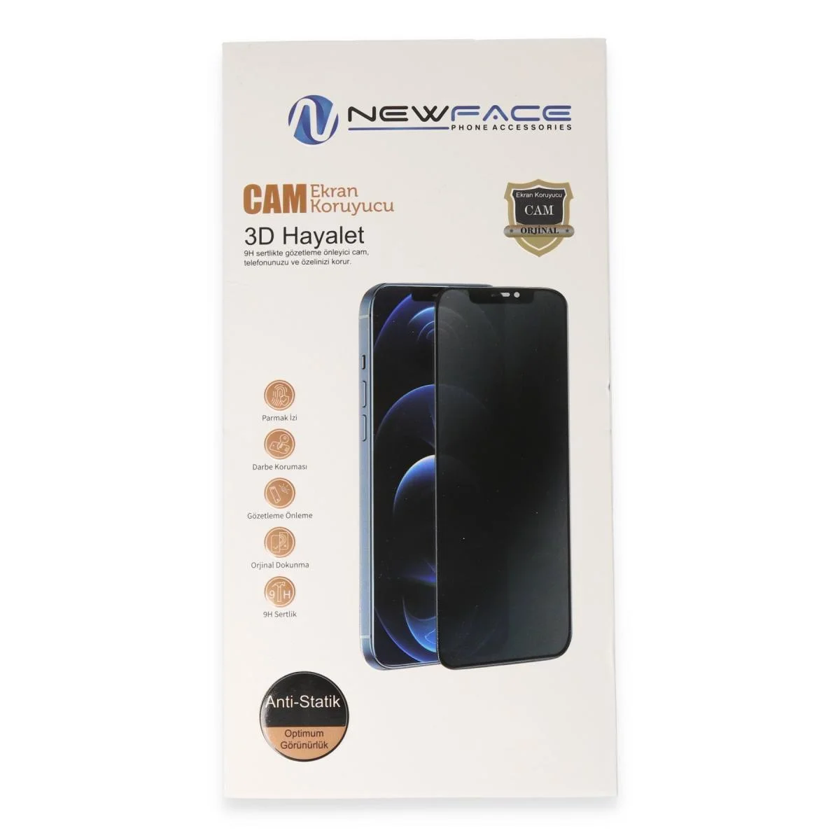 Galaxy A57 5G 3D Antistatik Hayalet Cam Ekran Koruyucu