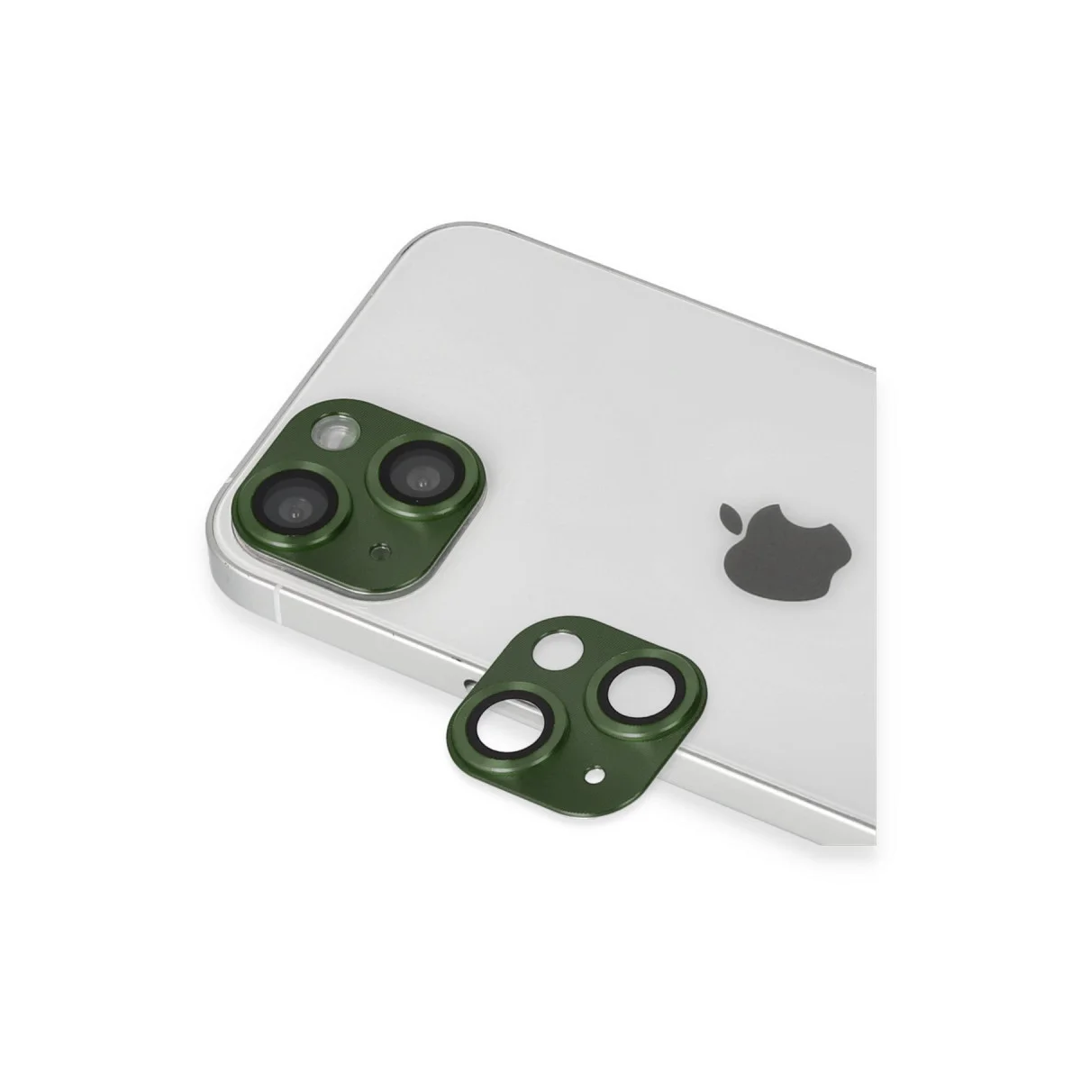 iPhone 13 Pers Alüminyum Kamera Lens - Yeşil