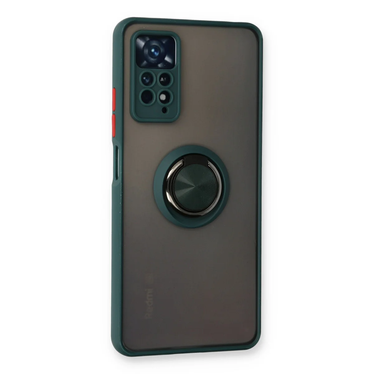 Redmi Note 11 Pro Kılıf Montreal Yüzüklü Silikon Kapak - Yeşil