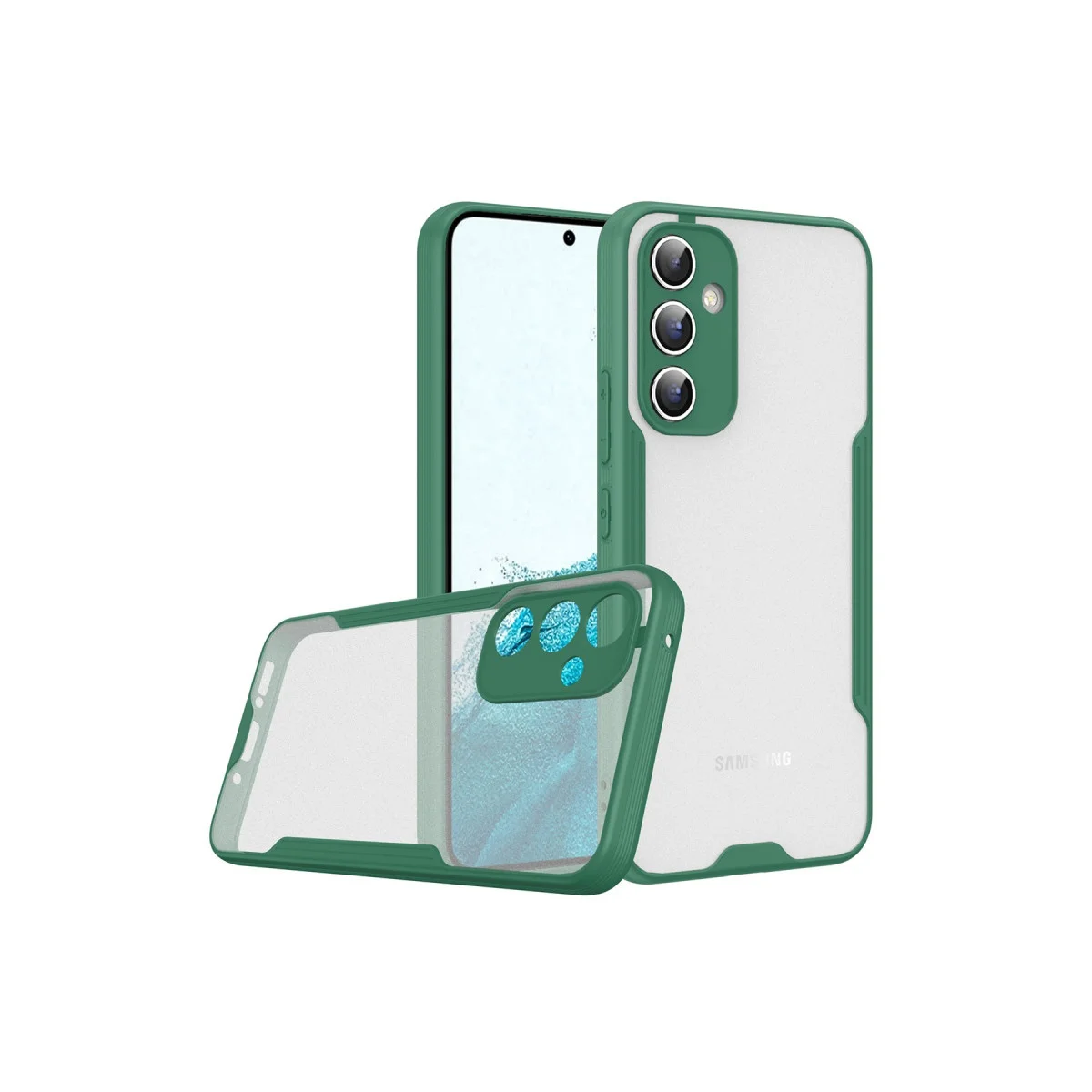 Galaxy A24 4G Kılıf Platin Silikon - Yeşil