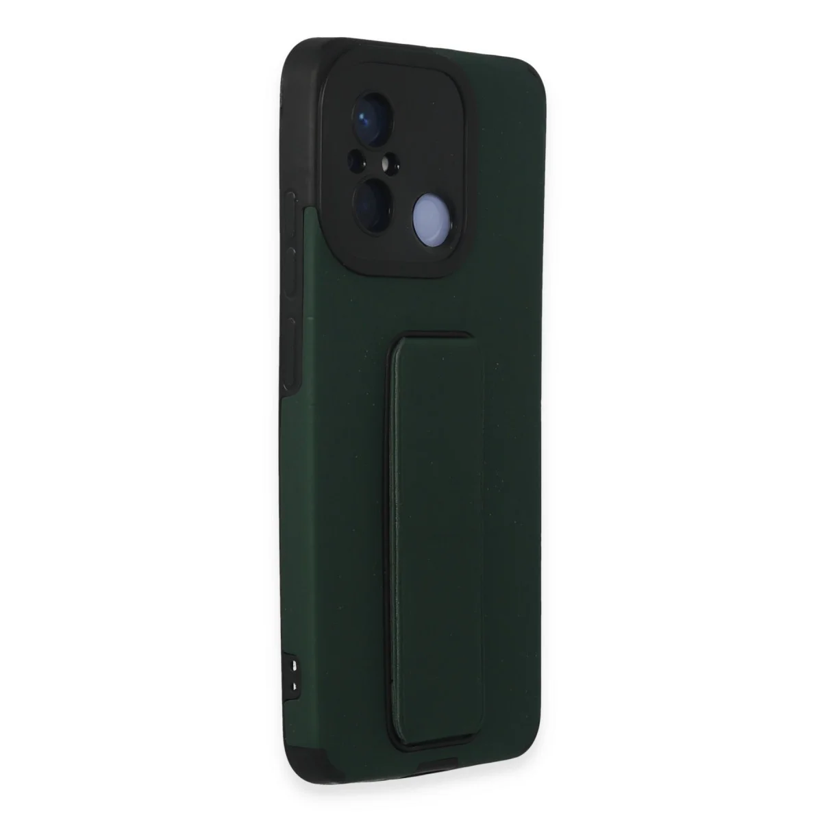 Redmi 12C Kılıf Mega Standlı Silikon - Yeşil