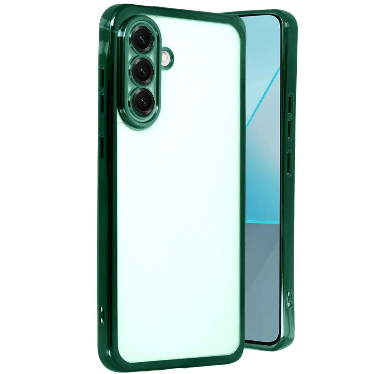 Galaxy A17 5G Razer Lensli Silikon - Yeşil