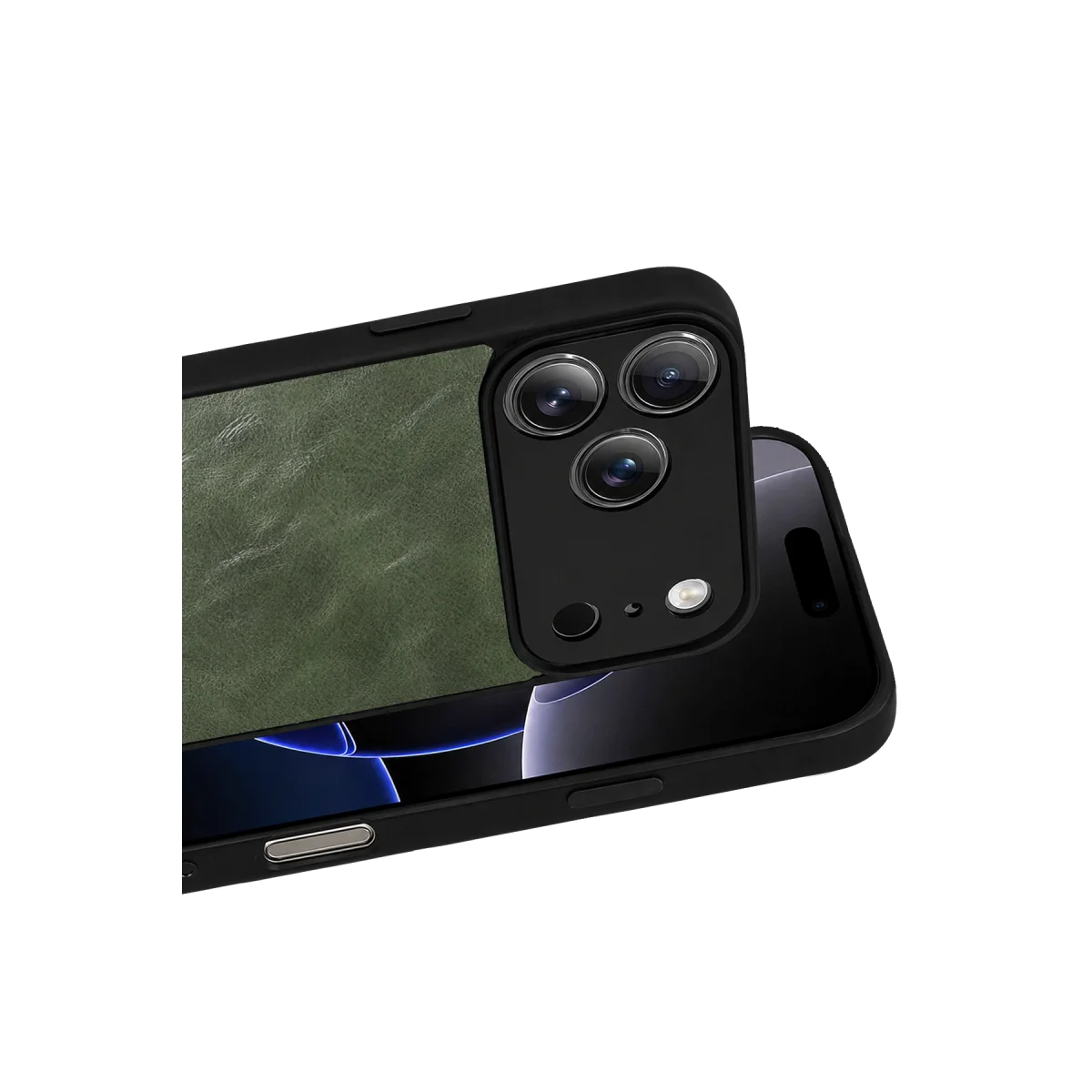 iPhone 17 Pro Aras Deri Kapak - Yeşil