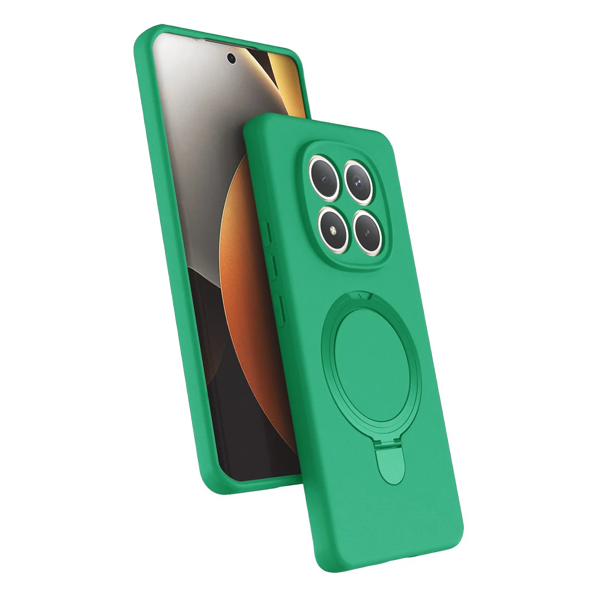 Redmi Note 15 Pro 4G Regal Magsafe Standlı Kapak - Yeşil