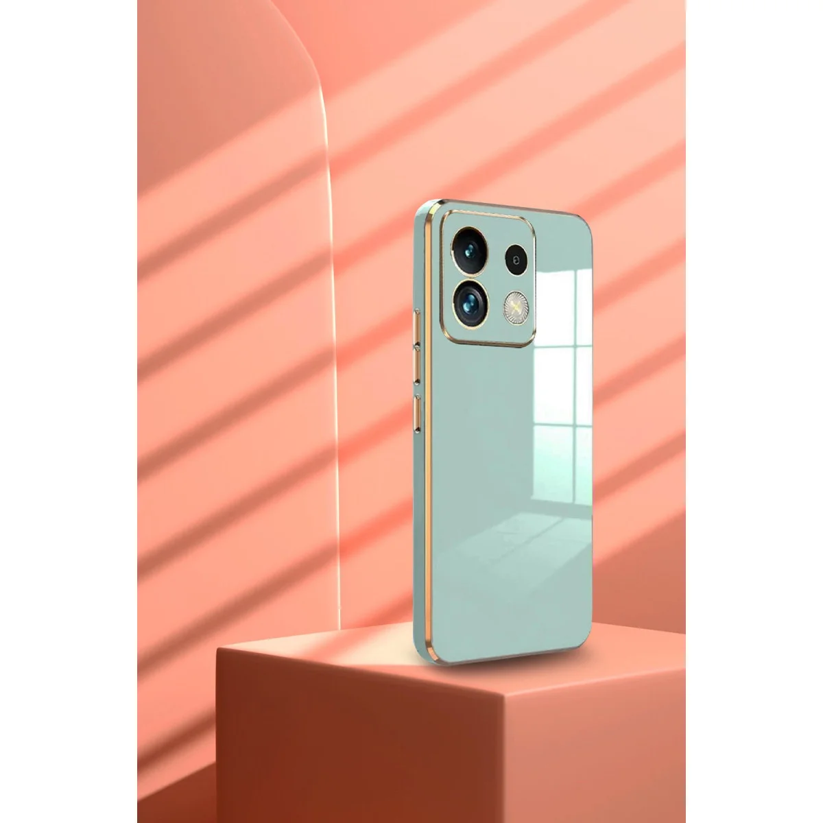 Poco M6 Pro 4G Kılıf Volet Silikon - Mavi