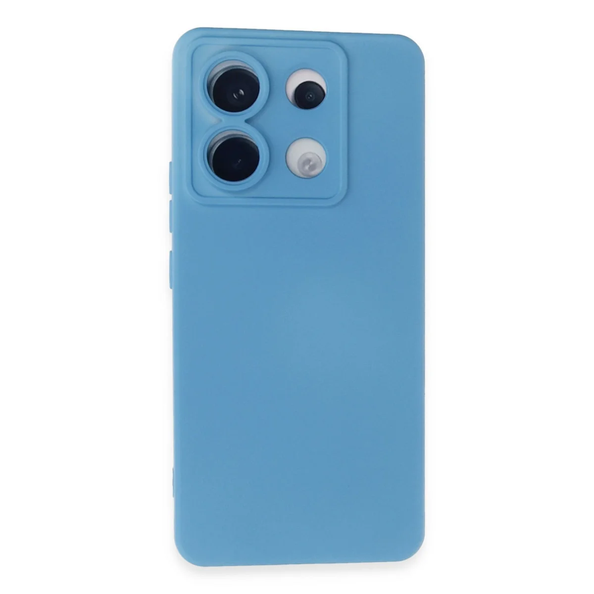 Redmi Note 13 Pro 5G Kılıf Nano içi Kadife Silikon - Mavi