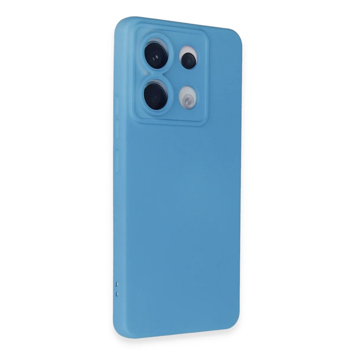 Redmi Note 13 Pro 5G Kılıf Nano içi Kadife Silikon - Mavi
