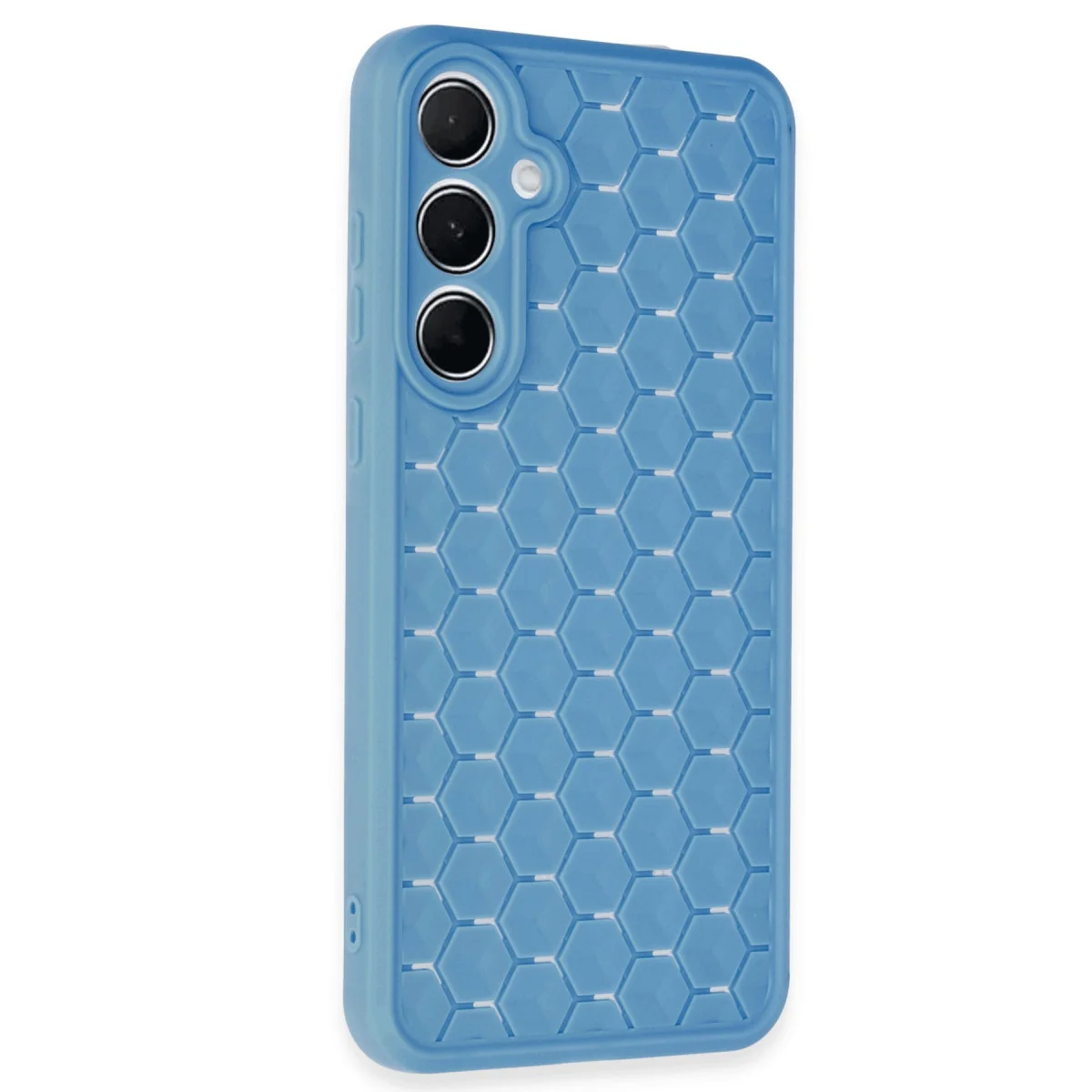 Galaxy A55 5G Kılıf Petek Silikon Kapak - Mavi