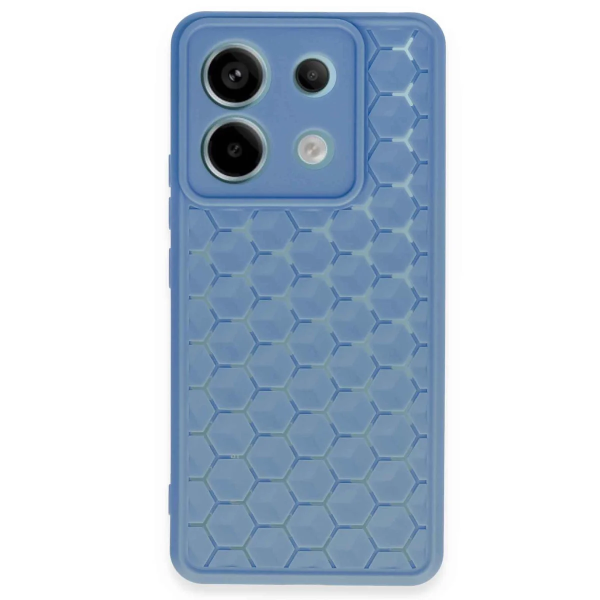 Redmi Note 13 Pro 5G Kılıf Petek Silikon Kapak - Mavi