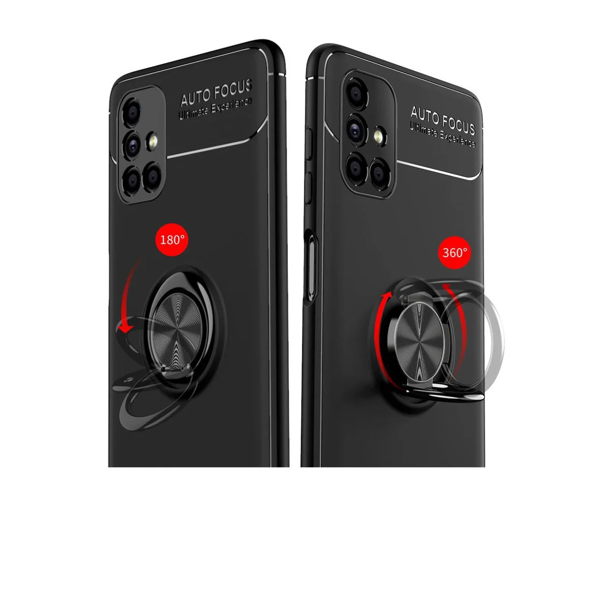 Galaxy M51 Kılıf Range Yüzüklü Silikon - Mavi