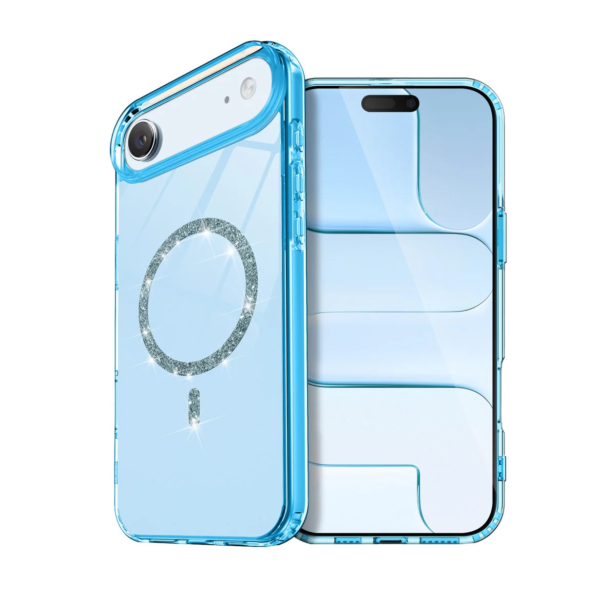 iPhone 17 Air Live Diamond Magsafe Kapak - Mavi