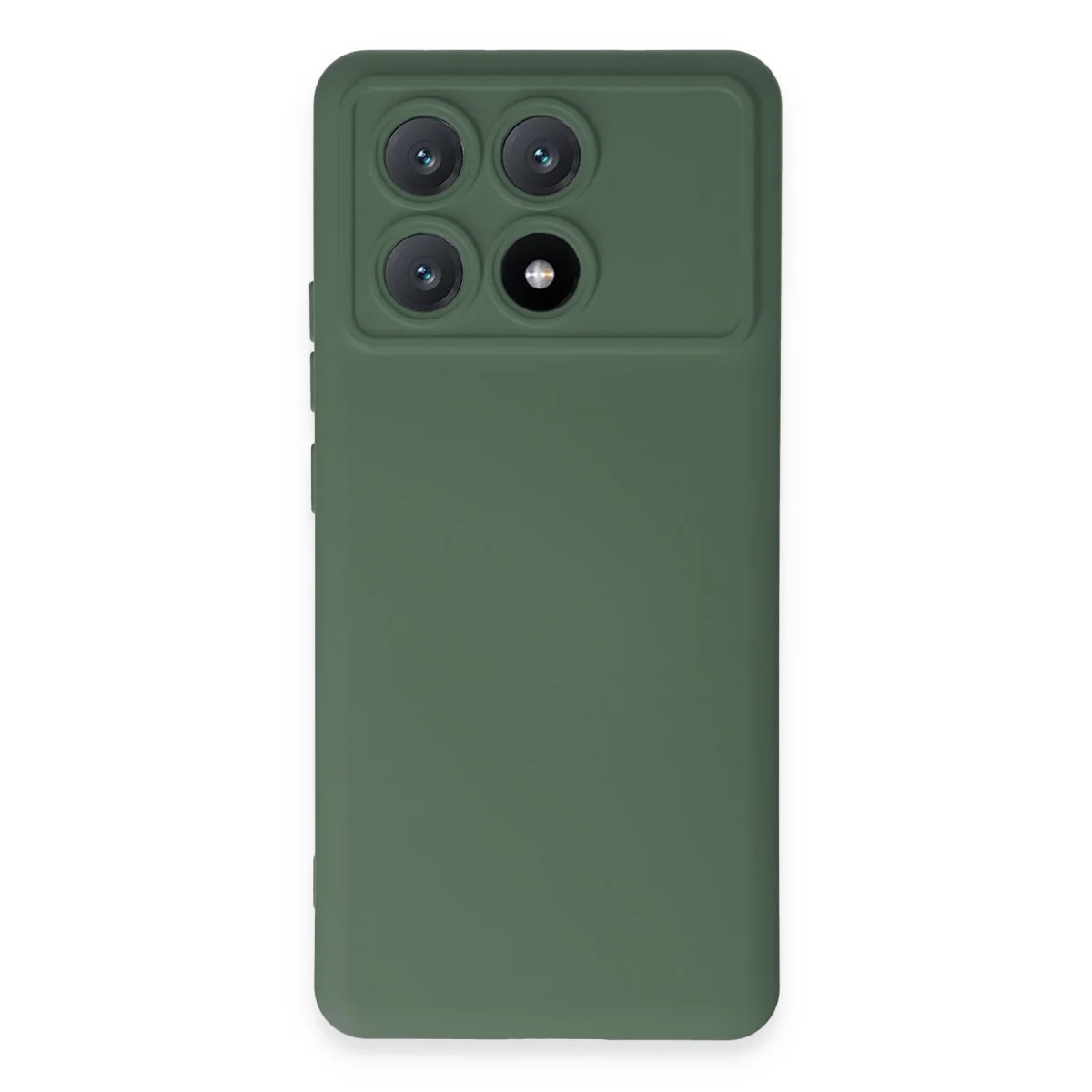Poco X6 Pro Kılıf Nano içi Kadife Silikon - Koyu Yeşil