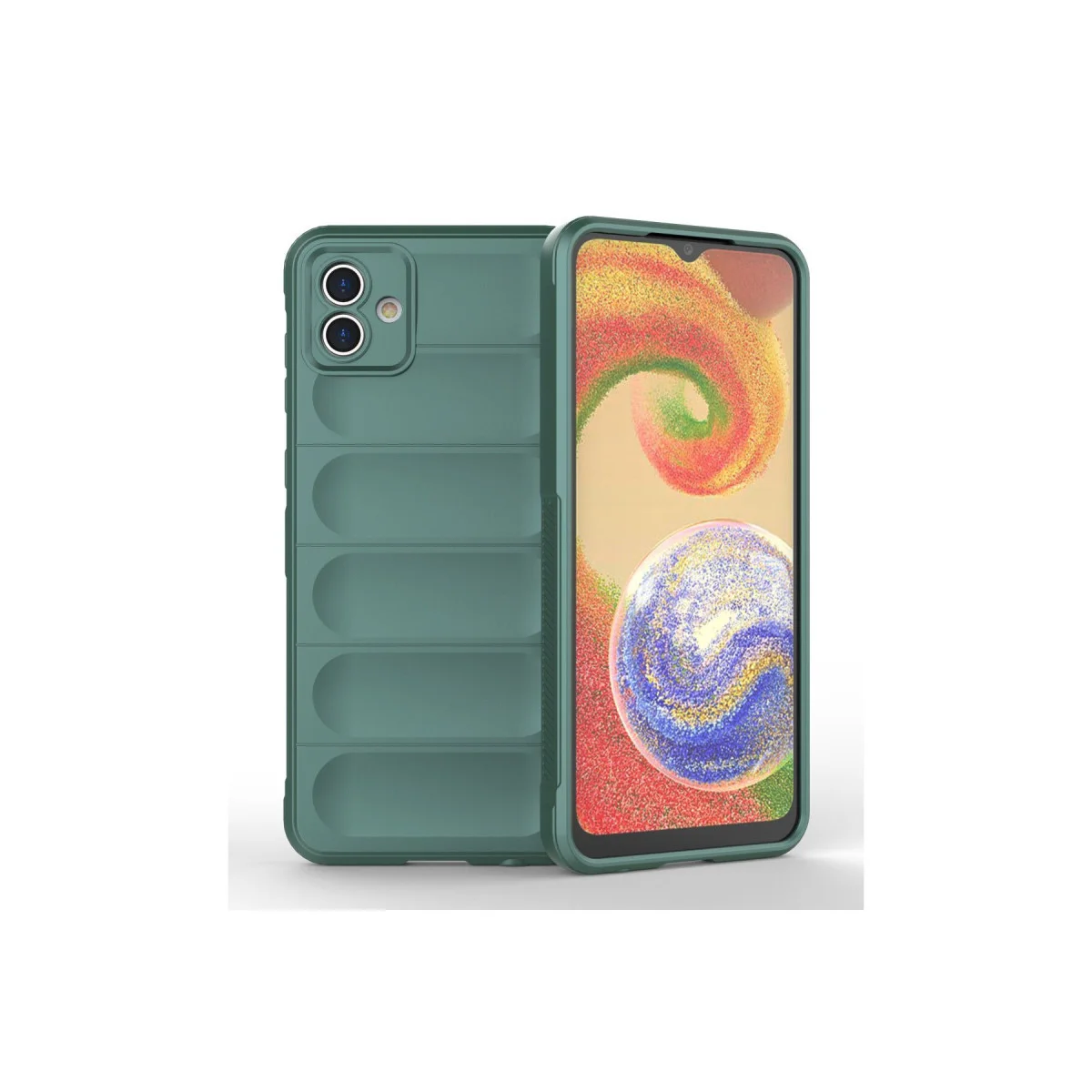 Galaxy A04E Kılıf Optimum Silikon - Koyu Yeşil