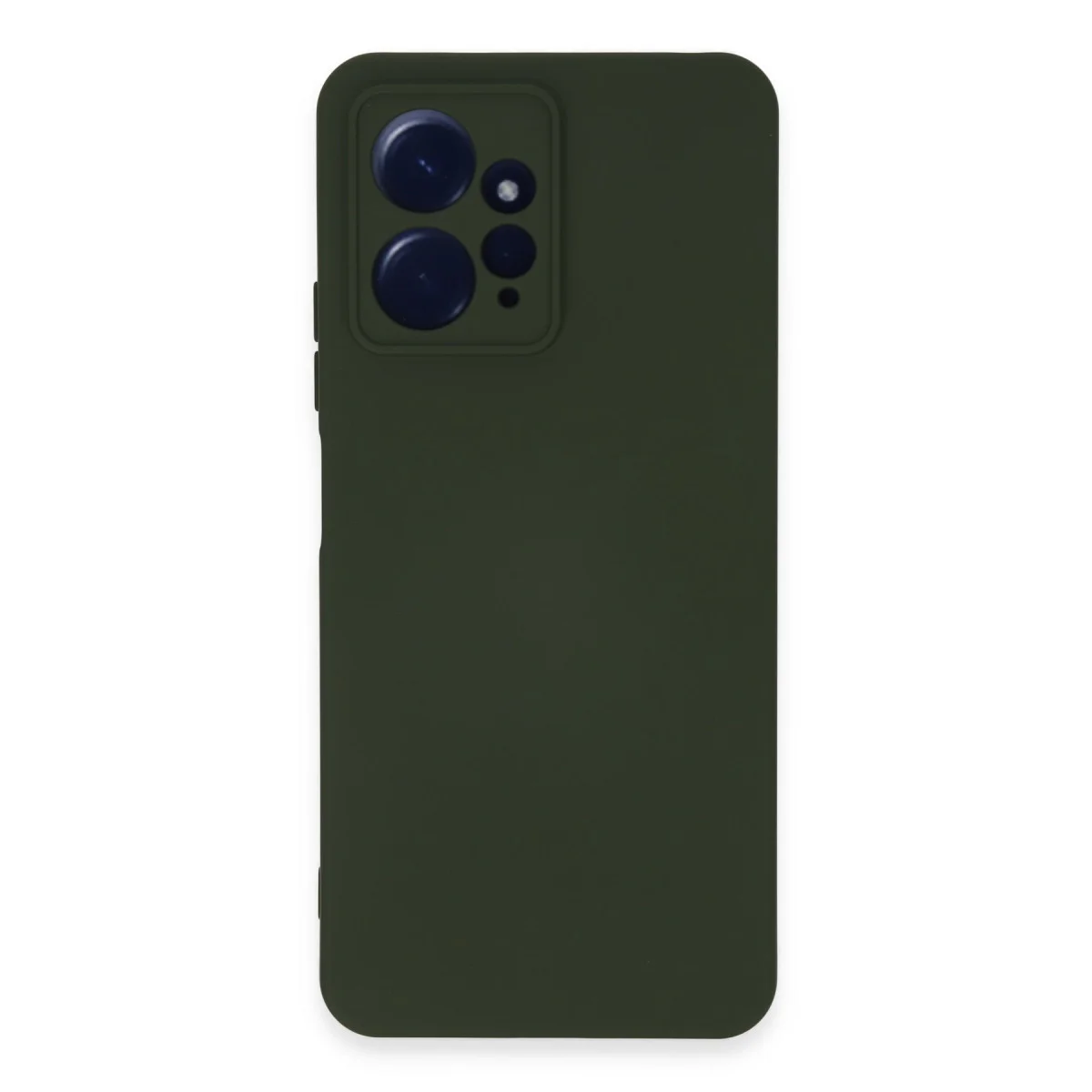 Redmi Note 12 4G Kılıf Nano içi Kadife Silikon - Koyu Yeşil