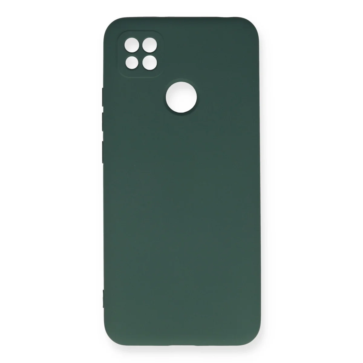 Redmi 9C Kılıf Nano içi Kadife Silikon - Koyu Yeşil