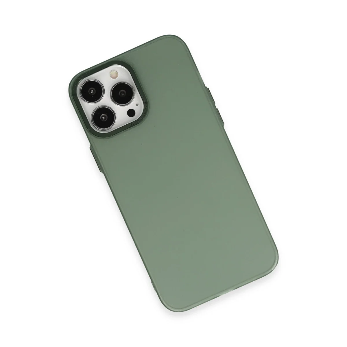 iPhone 14 Pro Max Kılıf Modos Metal Kapak - Koyu Yeşil