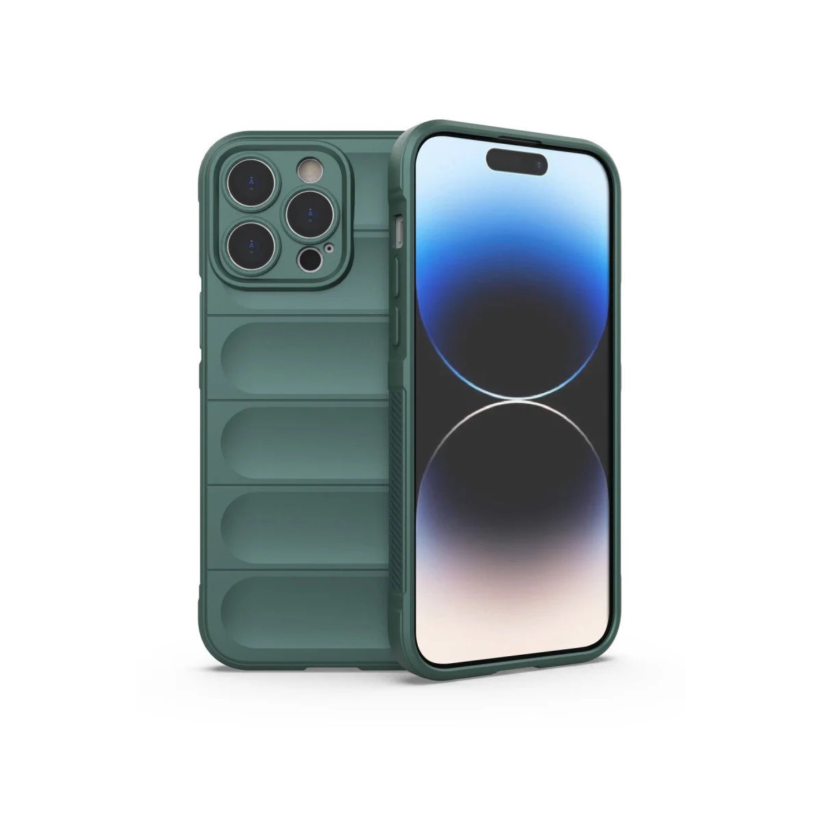 iPhone 14 Pro Kılıf Optimum Silikon - Koyu Yeşil