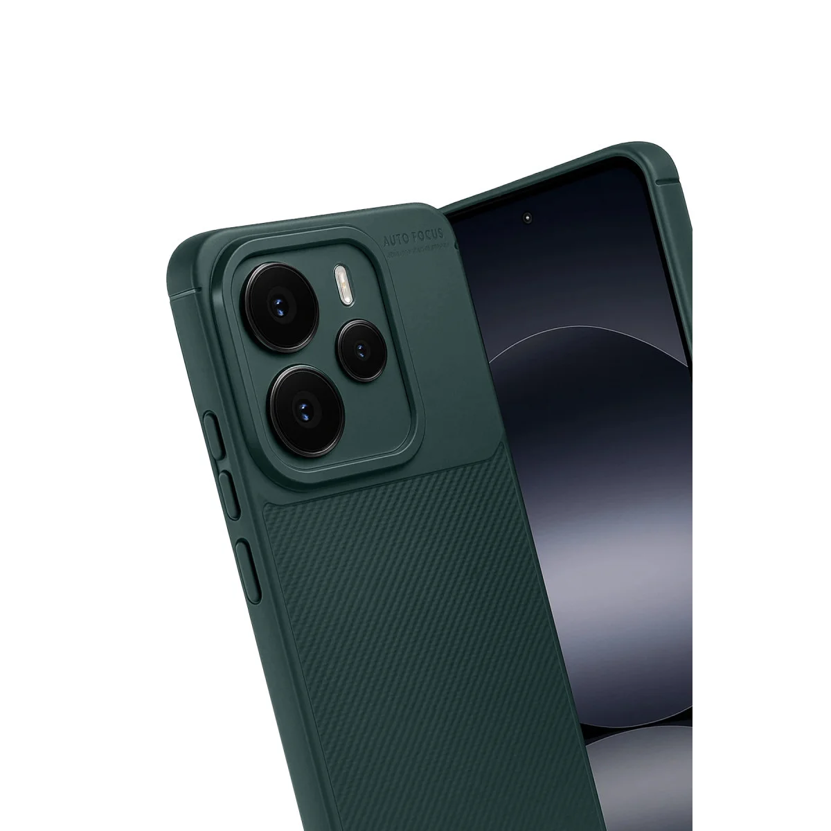 Note 14 5G Auto Focus Karbon Kapak - Koyu Yeşil