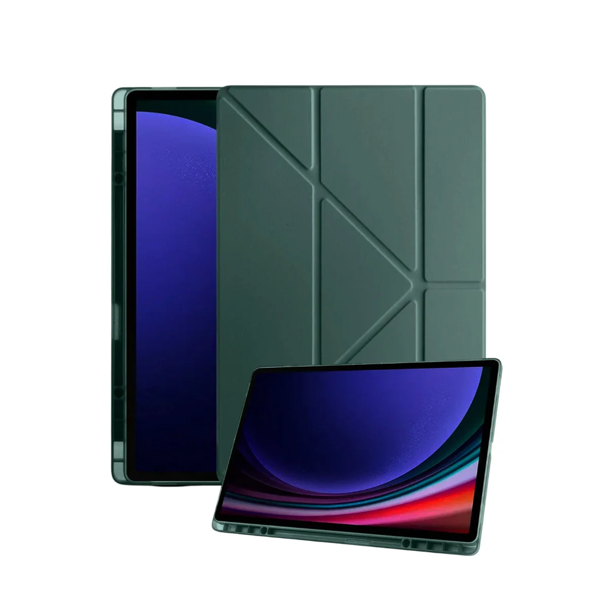 Galaxy X730 Tab S11 Kalemlikli Mars Tablet Kılıfı - Koyu Yeşil