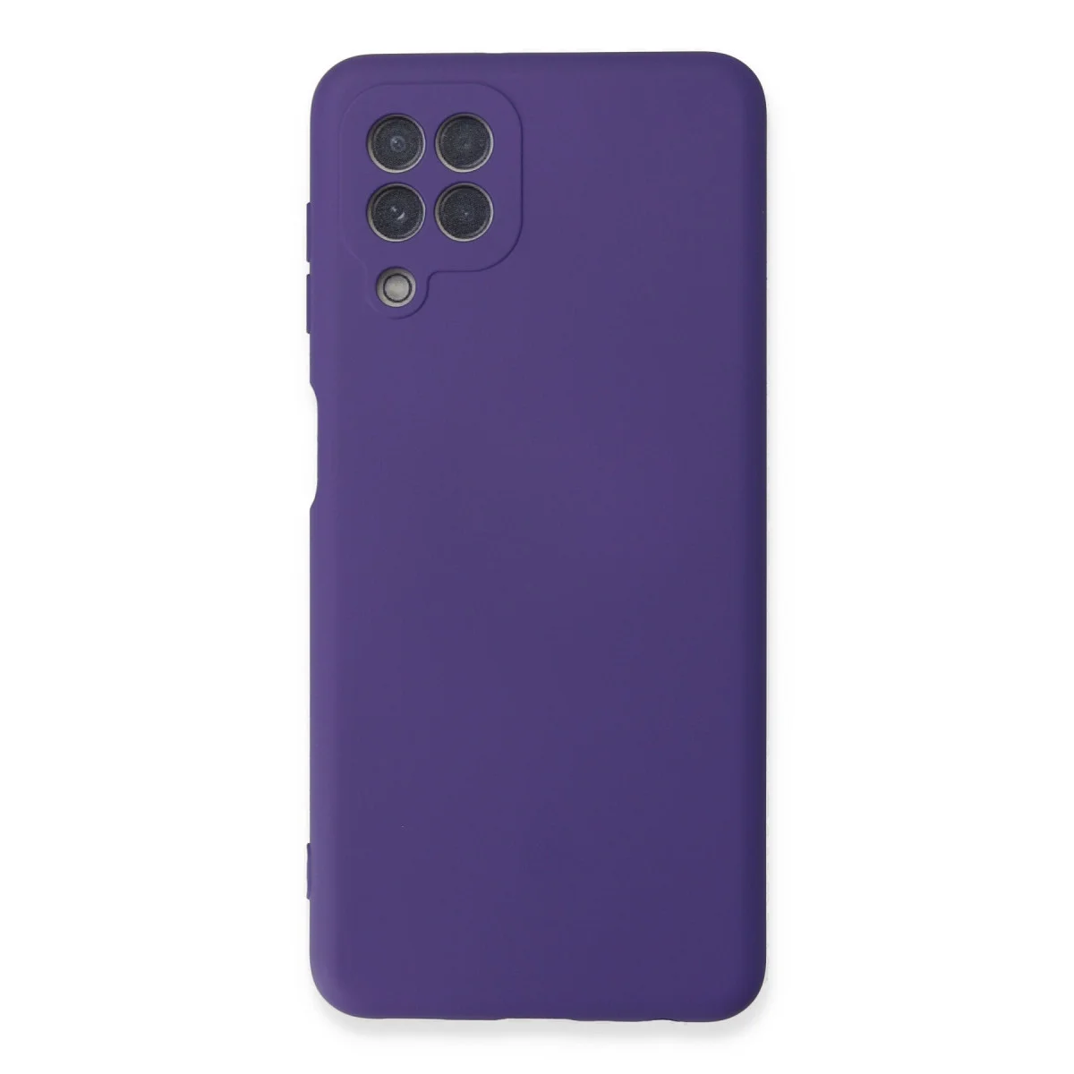 Galaxy A22 Kılıf Nano içi Kadife Silikon - Mor